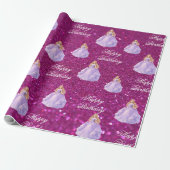 Papier Cadeau Princesse Violette  (Déroulé)