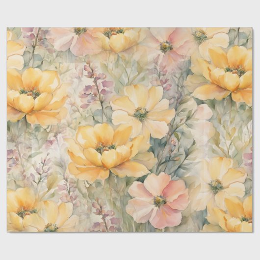 Papier Cadeau Printemps (Plat)