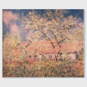 Papier Cadeau Printemps à Giverny par Claude Monet (Plat)