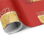 Papier Cadeau Printemps chinois porc année 2019 papier d'emballa (Coin rond)