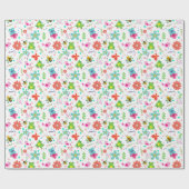 Papier Cadeau Printemps dans le jardin (Plat)