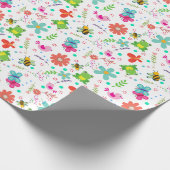 Papier Cadeau Printemps dans le jardin (Coin)