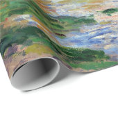 Papier Cadeau Printemps de Claude Monet au bord de la Seine (Coin rond)