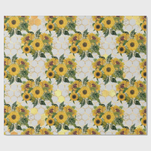 Papier Cadeau Printemps de tournesol