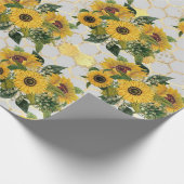 Papier Cadeau Printemps de tournesol (Coin)