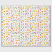 Papier Cadeau Printemps En Joie ! Lapin de Pâques et enveloppeme (Plat)