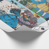 PAPIER CADEAU PRINTEMPS ET ÉTÉ ART DÉCO BEAUTÉ MODE COSTUME (Coin)