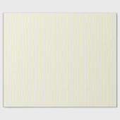 Papier Cadeau Printemps Été Doux Yellow Stripe Cadeau (Plat)