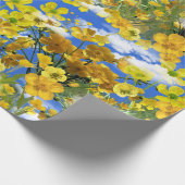 Papier Cadeau Printemps fleurs Butercup dans les nuages (Coin)
