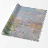Papier Cadeau Printemps sur la Seine par Claude Monet (Déroulé)