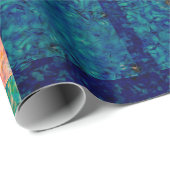 Papier Cadeau Prismatic Blocks – Modern Abstract Geometric (Coin rond)