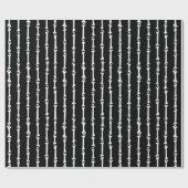 Papier Cadeau Prison des os de squelette (Plat)