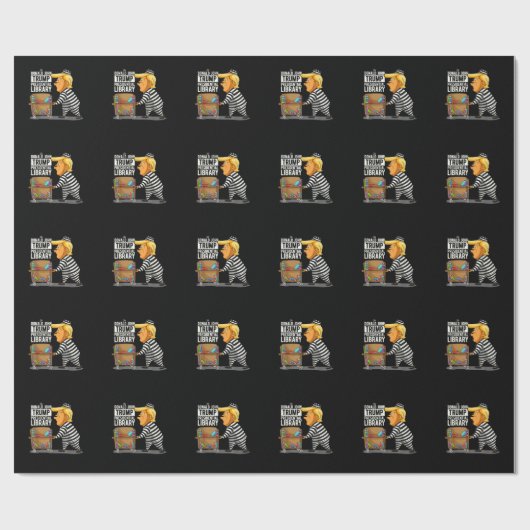 Papier Cadeau Prison Trump Presidential Library (Plat)