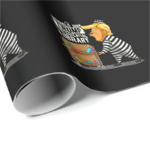 Papier Cadeau Prison Trump Presidential Library (Coin rond)