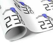 Papier Cadeau Prix de l'essence bon marché avec noeud à gaz (Coin rond)