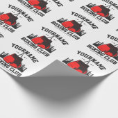 Papier Cadeau Pro Boxer AJOUTER NOM Gants rouges Boxer Ring Trai (Coin)