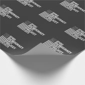 Papier Cadeau Pro Democracy Anti Project 2025 Trump républicain (Coin)