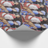 Papier Cadeau Procession de Magus Melchior, Cheval, Chat sauvage (Coin)