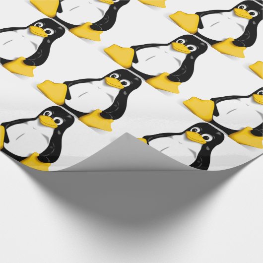 Papier Cadeau Produits de Linux Tux (Coin)