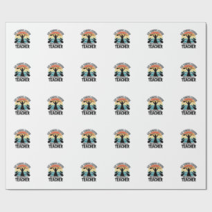 Papier Cadeau Prof de sorcellerie drôle Balai cassé Design Hallo
