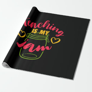 Papier Cadeau Professeur Cadeaux Enseigner est ma confiture