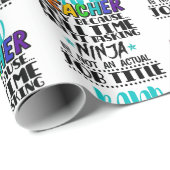 Papier Cadeau Professeur De Bande Seulement Parce Que Multi-Tâch (Coin rond)