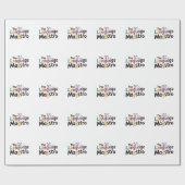 Papier Cadeau Professeur de langue présenter des idées (Plat)