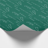 Papier Cadeau professeur de mathématiques algebra geek (Coin)