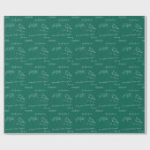 Papier Cadeau professeur de mathématiques algebra geek (Plat)