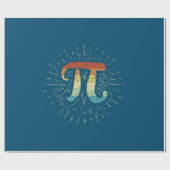 Papier Cadeau Professeur de mathématiques Cute Pi (Plat)