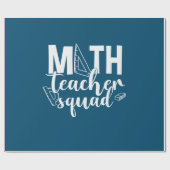 Papier Cadeau Professeur de mathématiques Équipe d'enseignants d (Plat)