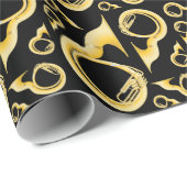 Papier Cadeau Professeur de musique sousaphone (Coin rond)