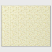 Papier Cadeau Professeur de musique Trombone (Plat)