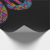 Papier Cadeau professeur de science des nuages de biologie moléc (Coin)