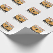 Papier Cadeau Professeur d'Halloween Balai Cassa Conception Vint (Coin)