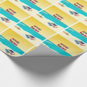 Papier Cadeau Professeur retraité, amusant au soleil (Coin)