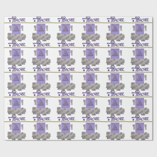 Papier Cadeau Professeur, vous m'apprenez à espérer pour le meil (Plat)