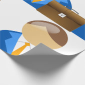 Papier Cadeau Professional Businessman Icon with Briefcase (Coin)