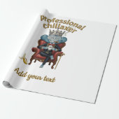 Papier Cadeau Professional Chillaxer Monkey king Funny Cool App (Déroulé)