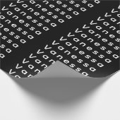 Papier Cadeau Professional classical plain name custom black (Coin)