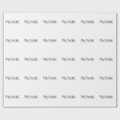 Papier Cadeau Professional Modern Minimalist Plain Own Name (Plat)