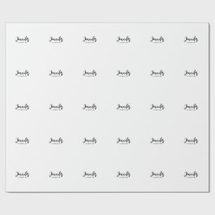 Papier Cadeau Professionnel élégant moderne minimaliste ajouter