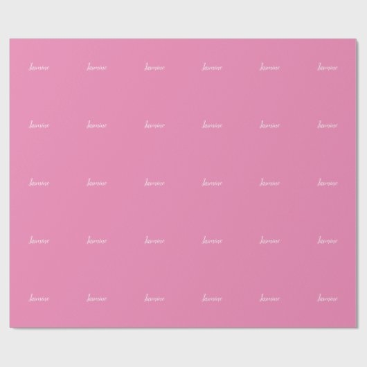 Papier Cadeau Professionnel Moderne Minimaliste Rose (Plat)
