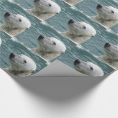 Papier Cadeau Profil d'ours blanc (Coin)