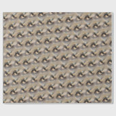 Papier Cadeau Profil d'un faucon pèlerin (Plat)