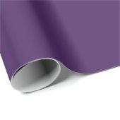 Papier Cadeau Profond Violet Lavande Pop De Couleur (Coin rond)
