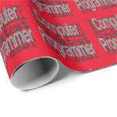 Papier Cadeau Programmateur informatique Extraordinaire (Coin rond)