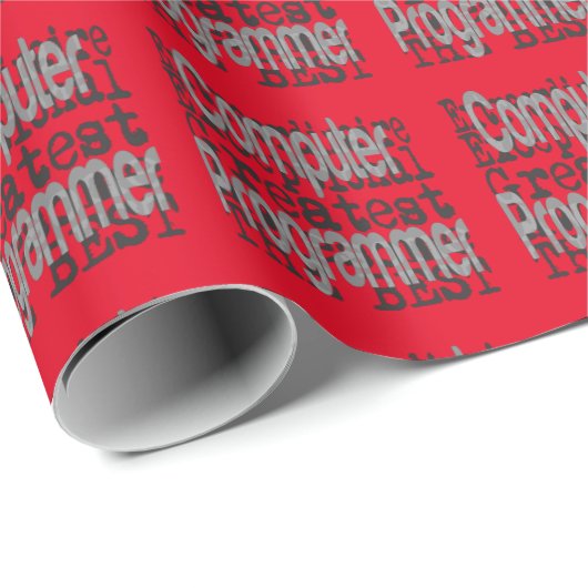 Papier Cadeau Programmateur informatique Extraordinaire (Coin rond)