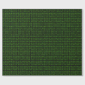 Papier Cadeau Programme d'ordinateur rétroprogrammeur de code bi (Plat)