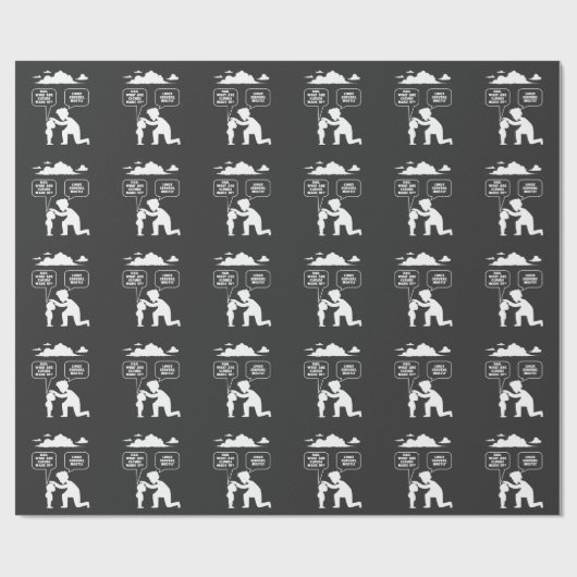 Papier Cadeau Programmeur informatique développeur Linux Nerd (Plat)